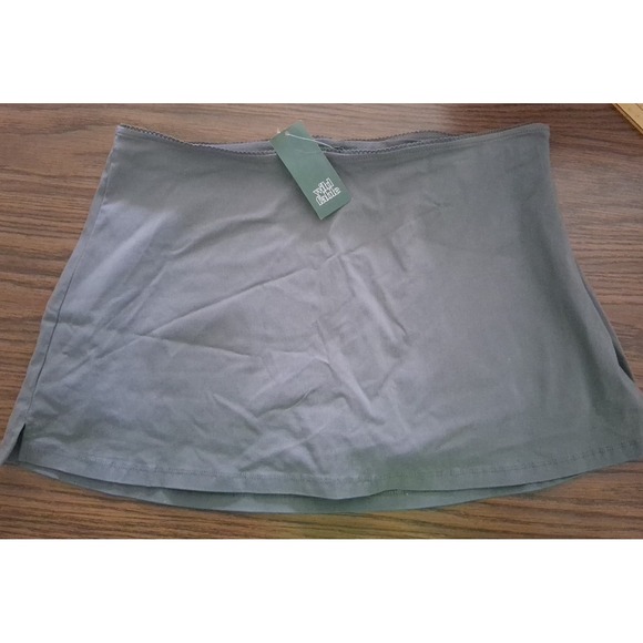 wild fable Dresses & Skirts - Wild Fable XL Skort Gray Stretch Side Zip Mini Skirt NEW